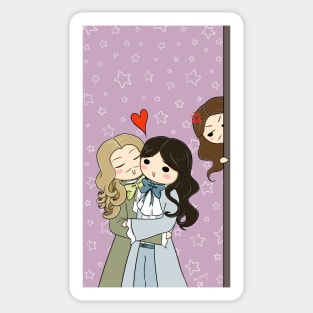 Chibi Monchevy Hidden Love Sticker